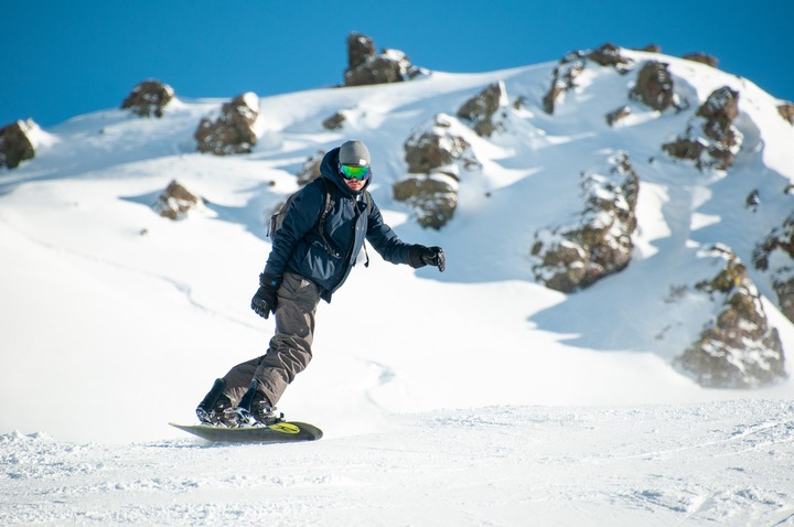 Snowboarding in Montgenevre